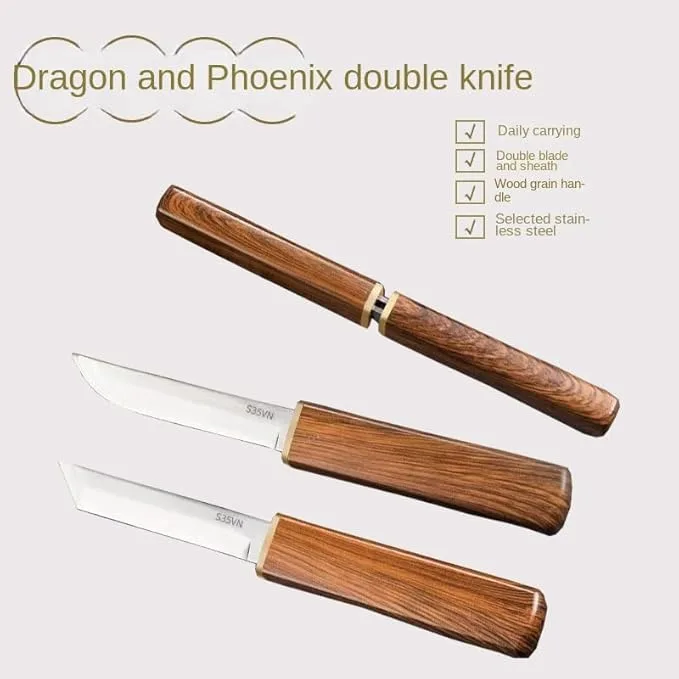 Dragon & Phoenix Double Knife - thumb 3