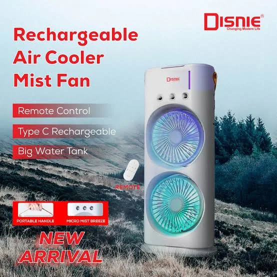 Double Head Rechargeable Cooling Fan - thumb 3
