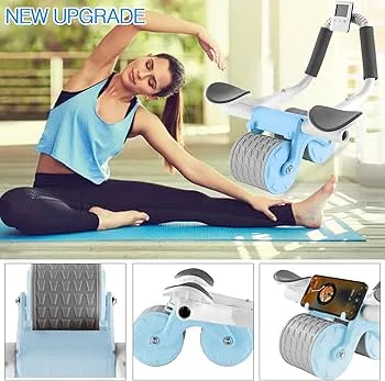 Abdominal 4 Wheel Roller ( Yoga Mats Free) - thumb 6