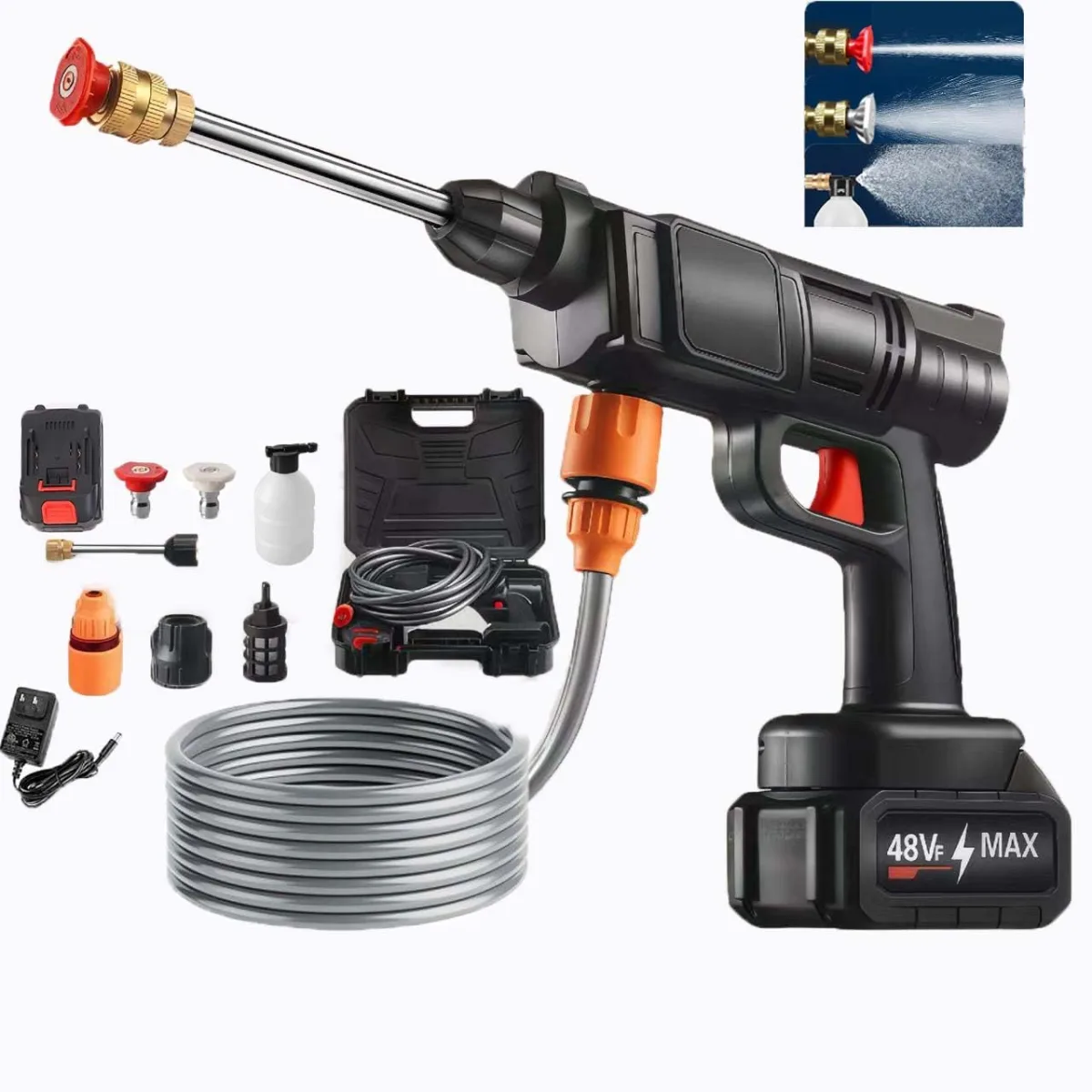 Rechargeable Car Washer Duble Battery - thumb 4