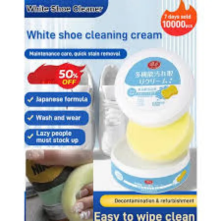 Shoe Cleaning Cream Multifunctional Shoe Cleaner Household Sports Shoes Canvas Cleaner Cleaning Tools With Wipe Sponge 1Pcs - thumb 3