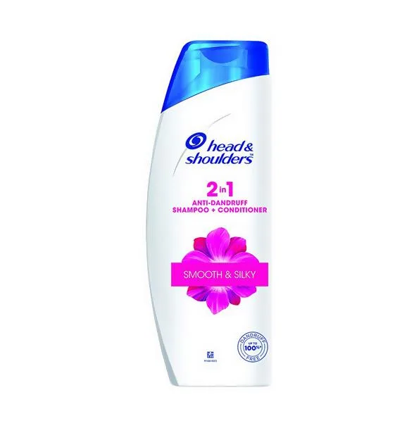 Head & Shoulders 2-in-1 Smooth &Silky Anti Dandruff Shampoo + Conditioner - 340ml (India)
