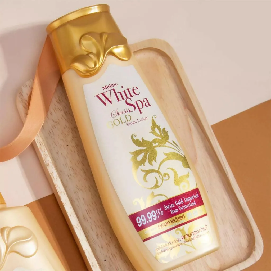 Mistine White Spa Swiss Gold Serum Lotion - 200ml (Thailand)